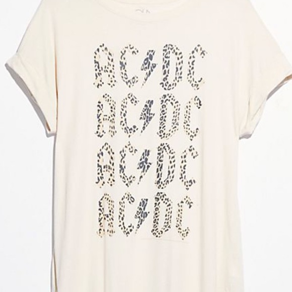 Free People X Chaser AC/DC Maxi Top Cream Size M - Picture 4 of 9